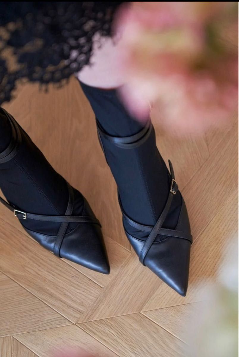 herlipto Double Belt Ankle Boots Black 38&mule | www