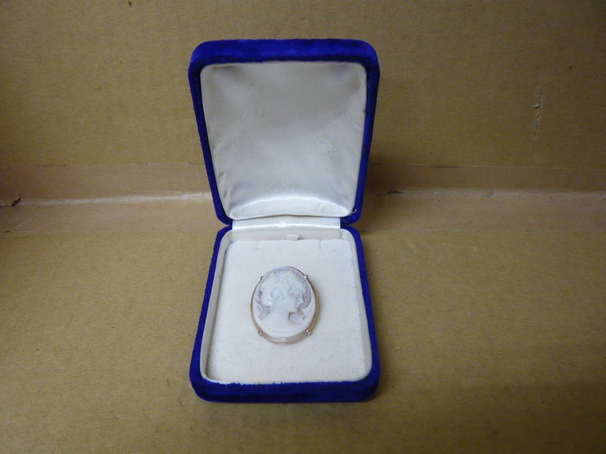 国産】 【中古品】coralli cammei カメオブローチ イタリア製 カメオ