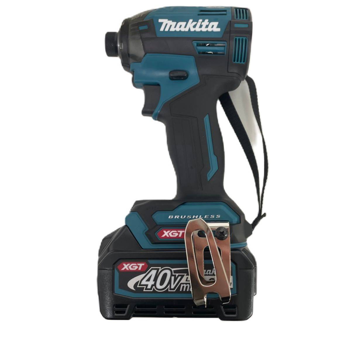 ●1円スタート 新品 未使用makita マキタ 40V 充電式 インパクトドライバ TD002GRDX ブルー セット品 電動工具 DIY お得 現場 工具_画像3