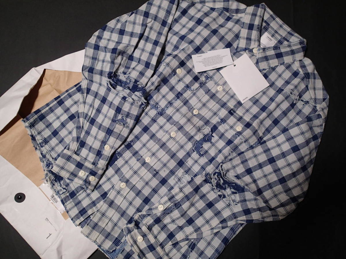 新品未使用 初期モデル 希少サイズ S VISVIM LUMBER SHIRT L/S CRASH