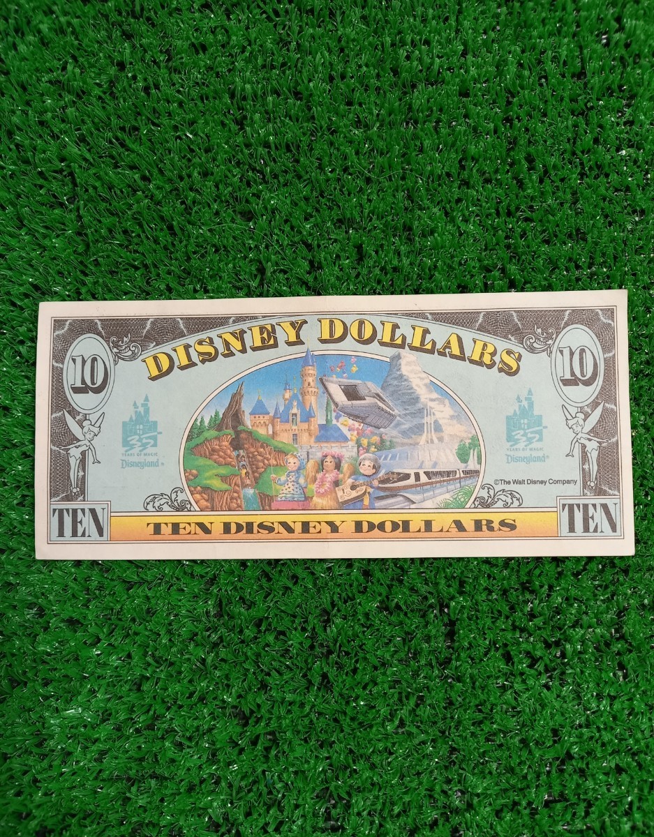 ディズニーダラー 10ドル紙幣 1990年発行分 ディズニー Disney_画像3