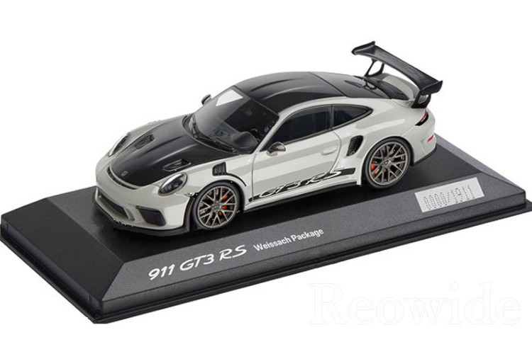 ミニチャンプス 1/43 ポルシェ 911 (991-2) GT3 RS ヴァイザッハパッケージ クレヨン 2018 ith Weissach package Kreidegrau