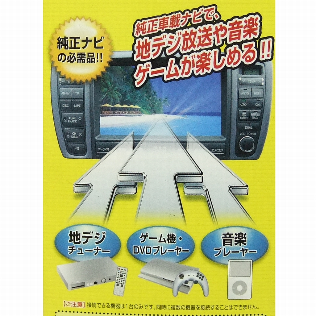 地デジ装着の必需品!★データシステム ビデオ入力ハーネス【VHI-T19】② 30プリウス 40プリウスα 200クラウン 他◆送料=全国一律350円～_快適車内の必需品!