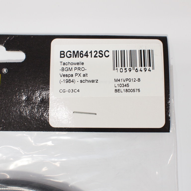 Speedo cable -BGM ORIGINAL- Vespa PX black P系スピードメーターケーブル P200E P150X P125X PX200E PX150E PX125E 1980-1983年 ワイヤー_画像3