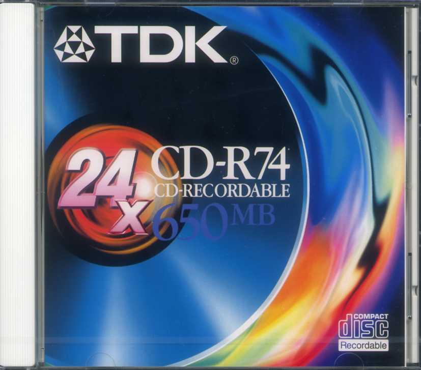 TDK　CD-R 650MB　1倍～24倍速　非プリンタブル　1枚パック　10mmケース　原産国　日本_画像1