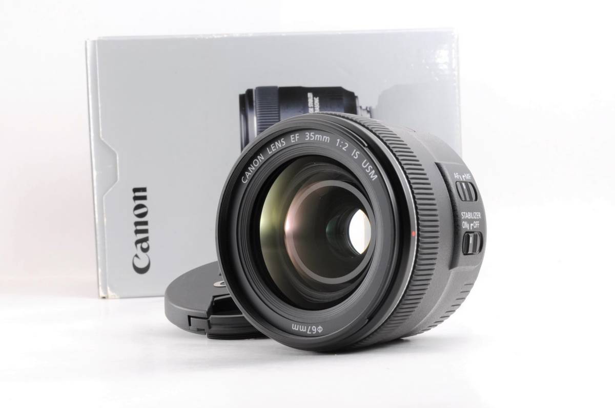 美品 動作品 キャノン CANON EF 35mm f2 IS USM AF 一眼カメラレンズ