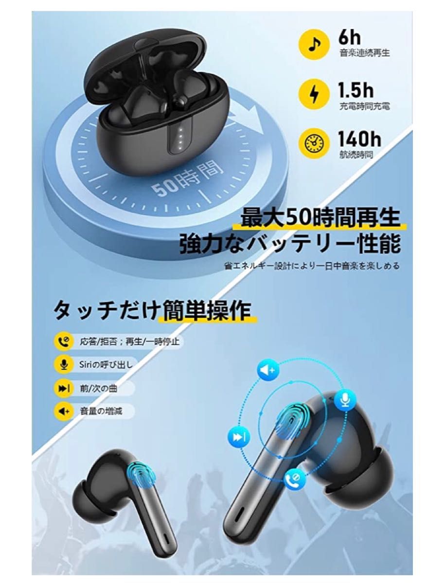 即日発送】ワイヤレスイヤホンBluetooth5 iPhone Android対応｜PayPayフリマ