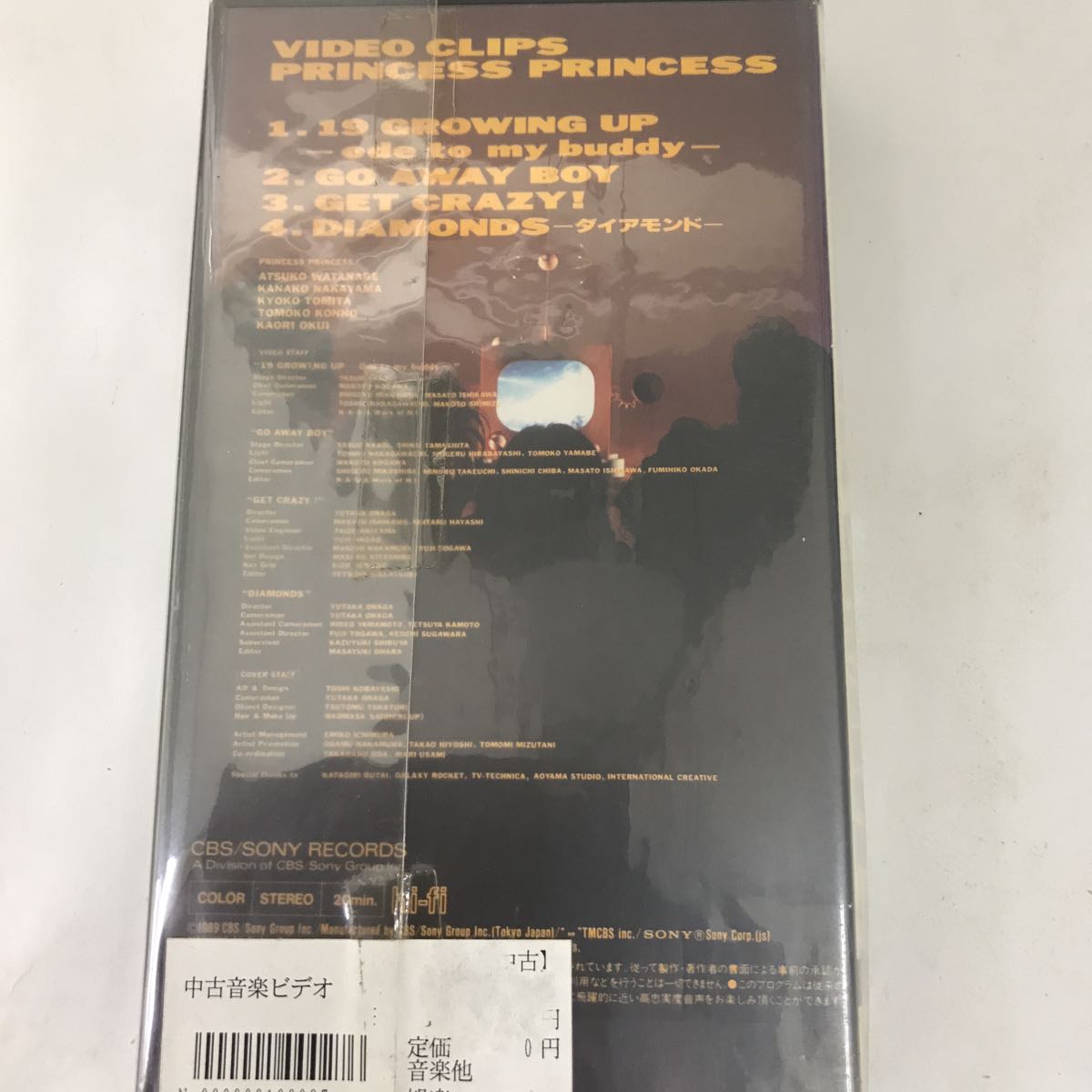 ビデオテープ　VHS　中古　プリンセス・プリンセス ビデオクリップ_画像2