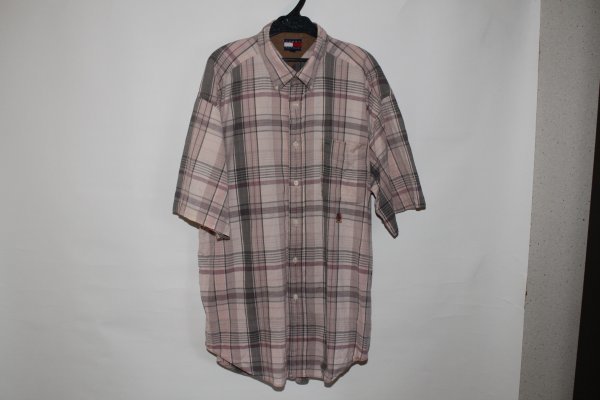 1262■LGトミー、薄ピンク系、半袖BDシャツ_画像3