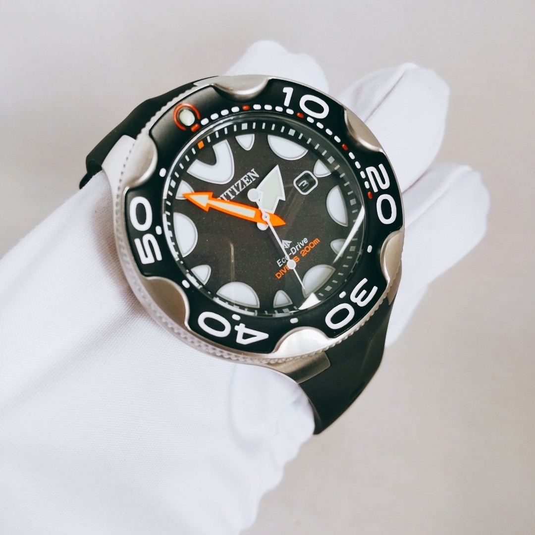 海外輸入品【新品未使用・送料無料】CITIZEN海外モデル プロマスター ダイバーウォッチ オルカ ラバーベルト シチズン　腕時計