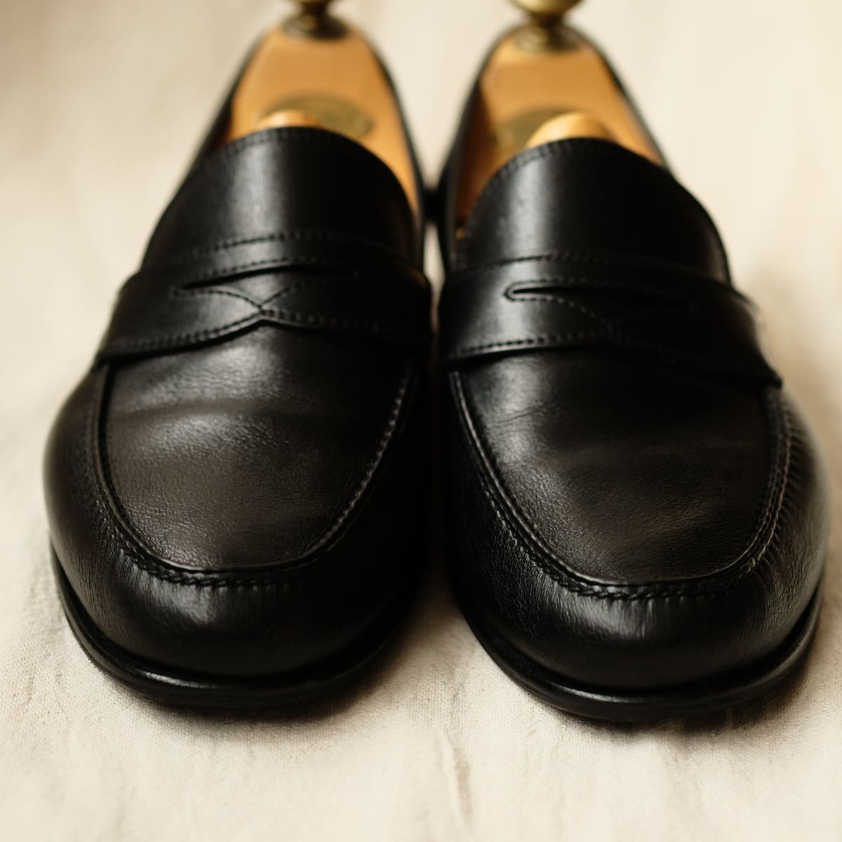 美品TANINO CRISCHIタニノクリスチー コインローファー 黒10