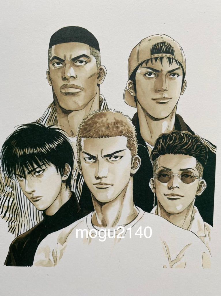 【額装品】スラムダンク SLAM DUNK 井上雄彦 湘北 桜木花道 流川楓 ポスター ポストカード 原画 セル画 イラスト F