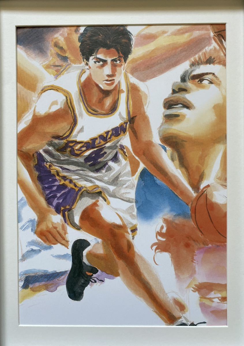 【額装品】スラムダンク　SLAM DUNK 井上雄彦 湘北　桜木花道　流川楓　ポスター　ポストカード　原画　セル画　イラストAT