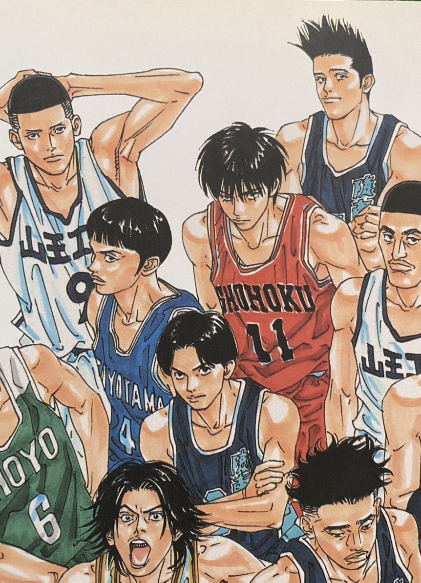 【額装品】スラムダンク　SLAM DUNK 井上雄彦 湘北　桜木花道　流川楓　ポスター　ポストカード　原画　セル画　イラスト H_画像5