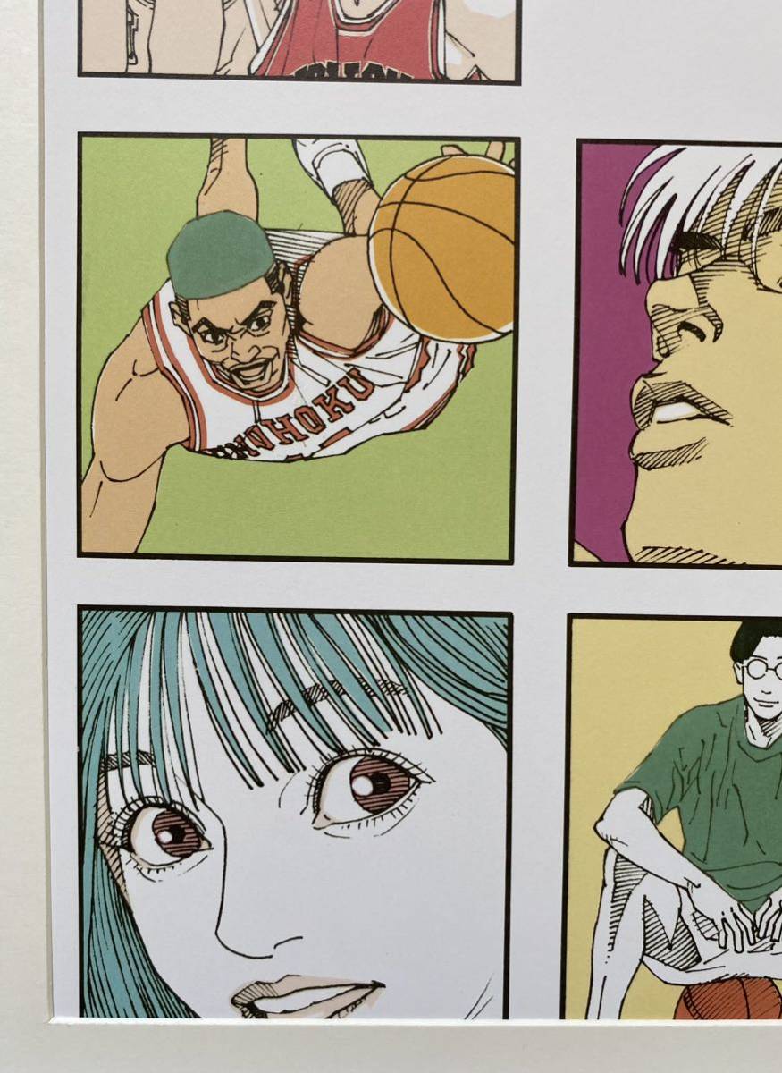 【額装品】スラムダンク　SLAM DUNK 井上雄彦 湘北　桜木花道　流川楓　ポスター　ポストカード　原画　セル画　イラストBC