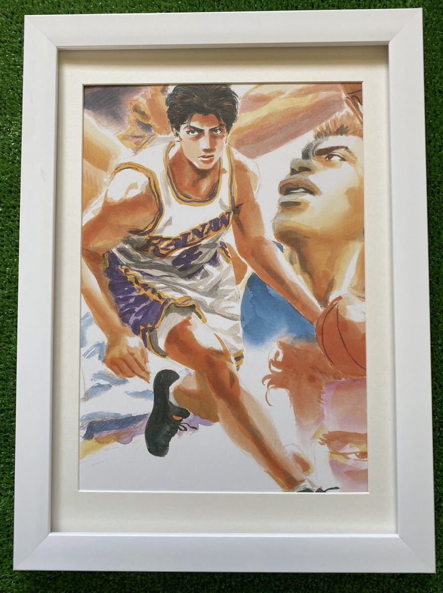 【額装品】スラムダンク　SLAM DUNK 井上雄彦 湘北　桜木花道　流川楓　ポスター　ポストカード　原画　セル画　イラストAT