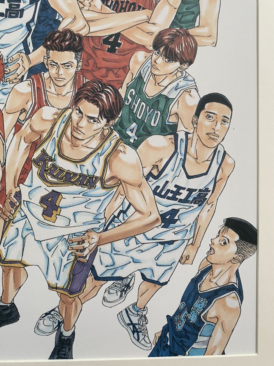 【額装品】スラムダンク　SLAM DUNK 井上雄彦 湘北　桜木花道　流川楓　ポスター　ポストカード　原画　セル画　イラスト I