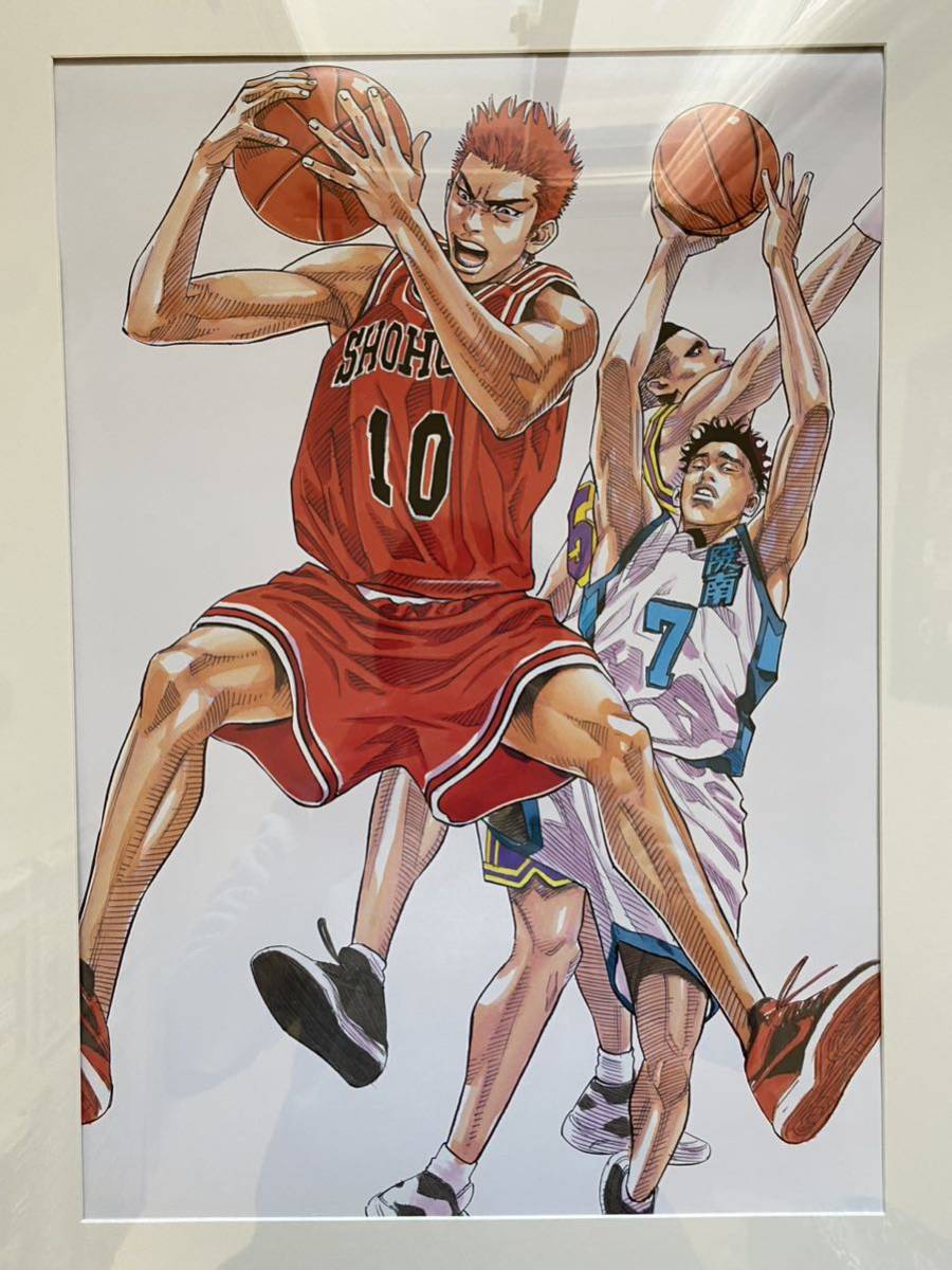 【額装品】スラムダンク　SLAM DUNK 井上雄彦 ポスター大ver J TAKEHIKO INOUE 検)セル画　原画　ポストカード　イラスト_画像1