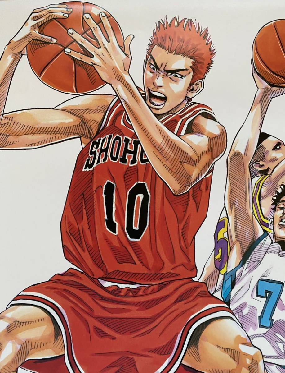 【額装品】スラムダンク　SLAM DUNK 井上雄彦 ポスター大ver J TAKEHIKO INOUE 検)セル画　原画　ポストカード　イラスト_画像3