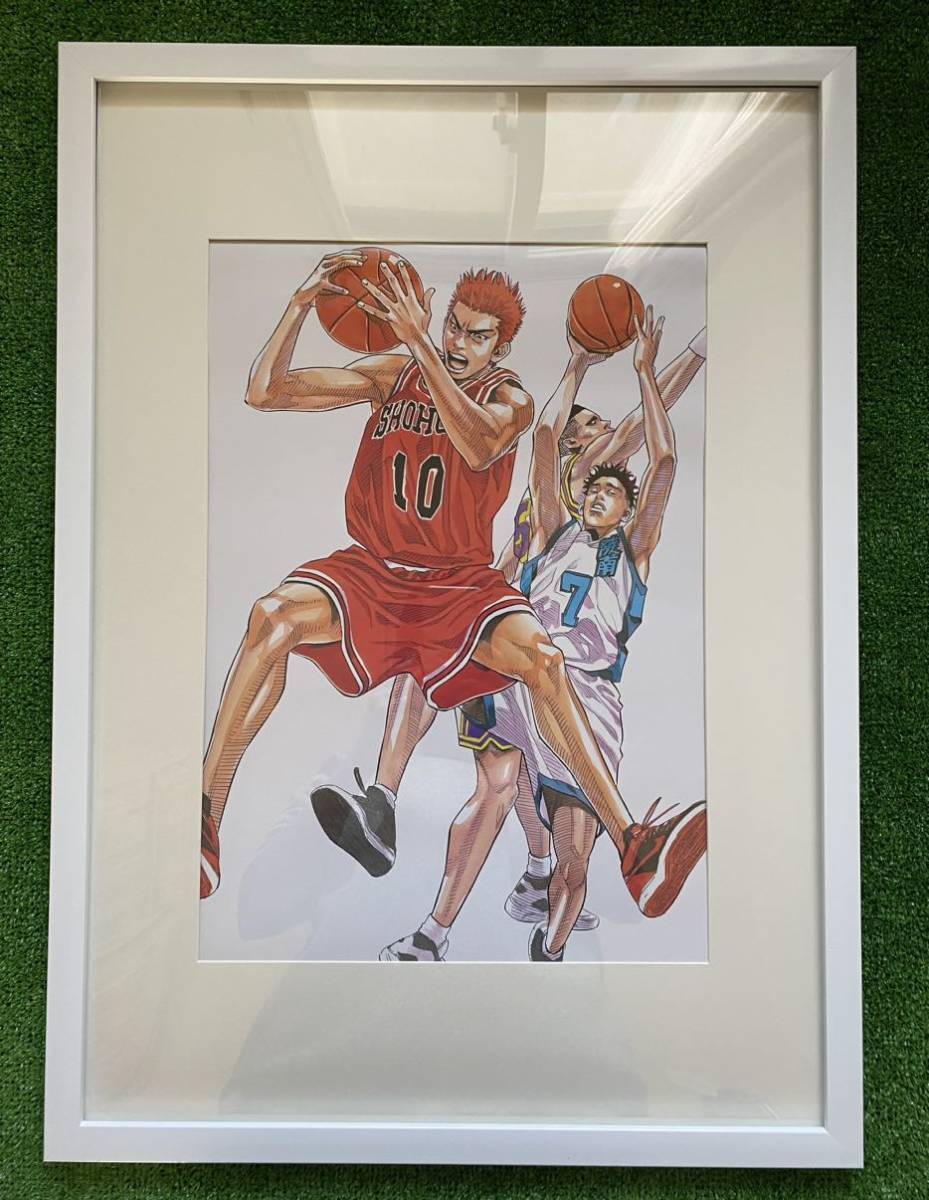 【額装品】スラムダンク　SLAM DUNK 井上雄彦 ポスター大ver J TAKEHIKO INOUE 検)セル画　原画　ポストカード　イラスト_画像2