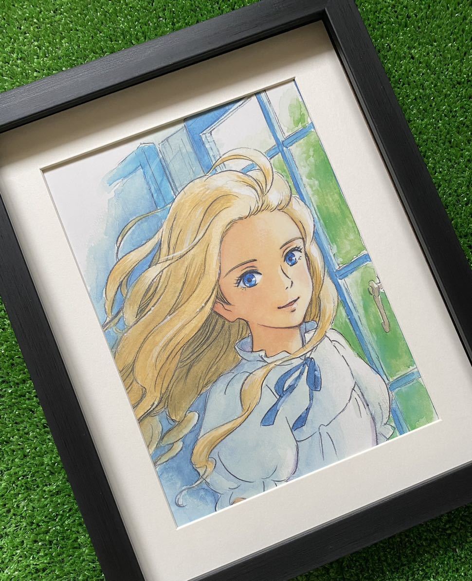 【額装品】ジブリ　思い出のマーニー　ポスター　米林宏昌　宮崎駿　 H STUDIO GHIBLI 検)セル画　原画　ポストカード　イラスト