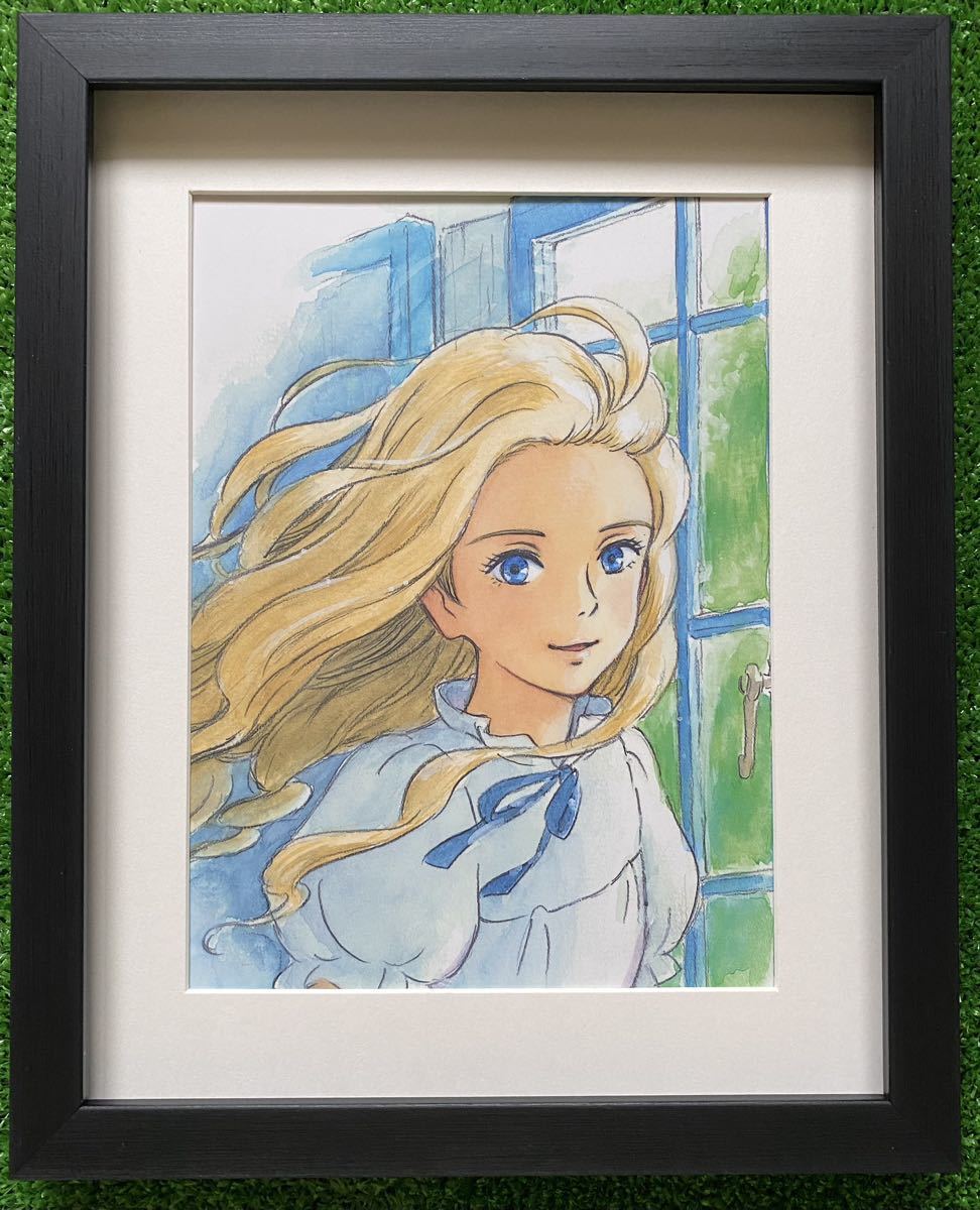 【額装品】ジブリ　思い出のマーニー　ポスター　米林宏昌　宮崎駿　 H STUDIO GHIBLI 検)セル画　原画　ポストカード　イラスト_画像1