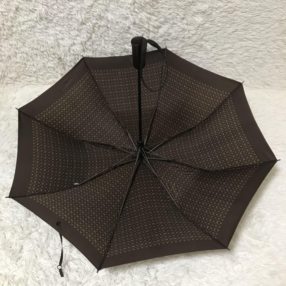 極美品】ルイヴィトン 折り畳み傘 モノグラム ダークブラウン