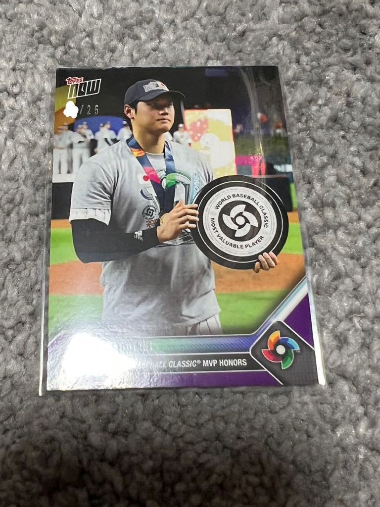 TOPPS NOW 大谷翔平 WBC MVP MLB /25 激レア 起床 日本代表 インサート