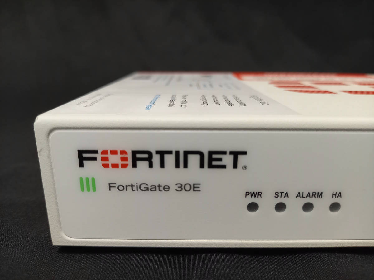 R05UTM077】FORTINET/UTM FG-30E ライセンス:2023/7/11 初期化済 FW