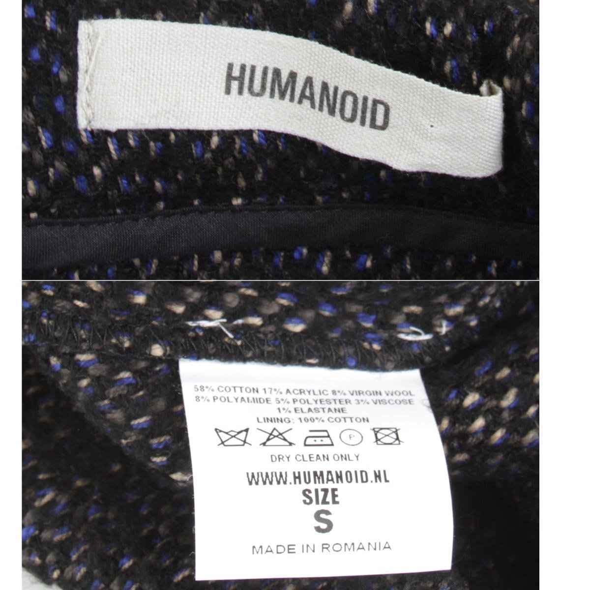 美品『USED』 HUMANOID Sサイズ ミニスカートツイード_画像6