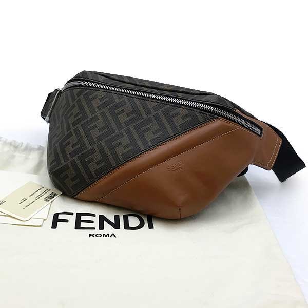 廃番】 保存袋付 FENDI フェンディ ナイロン ショルダーバッグ 黒