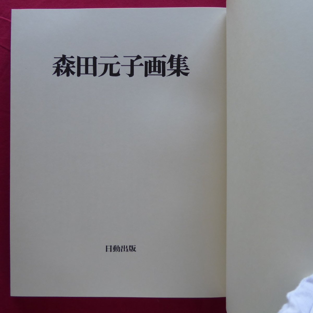 大型t【森田元子画集/限定500部の内、第321番/日動出版・昭和58年】今泉篤男:森田元子の作品/陰里鐵郎:森田元子の人と作品_画像3