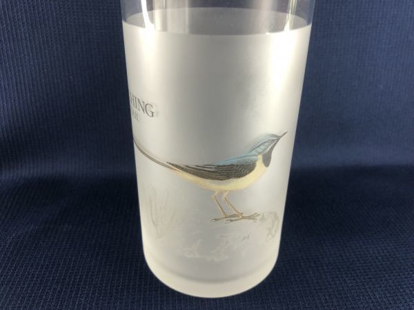  ultimate beautiful goods * HOYA glass made BIRD WATCHING bird-watching bird glass tumbler set control 1805 D-5