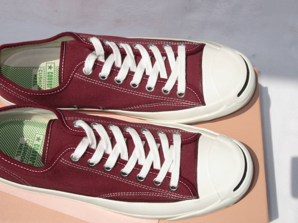 送料無料 中古 CONVERSE ADDICT コンバース アディクト JACK PURCELL CANVAS ジャックパーセル キャンバス 1CL445 エンジ US8.5 27.0cm_画像8