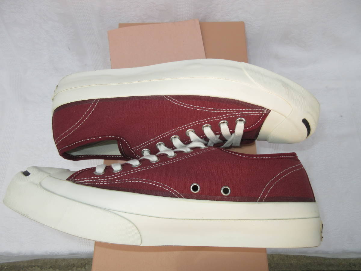 送料無料 中古 CONVERSE ADDICT コンバース アディクト JACK PURCELL CANVAS ジャックパーセル キャンバス 1CL445 エンジ US8.5 27.0cm_画像9