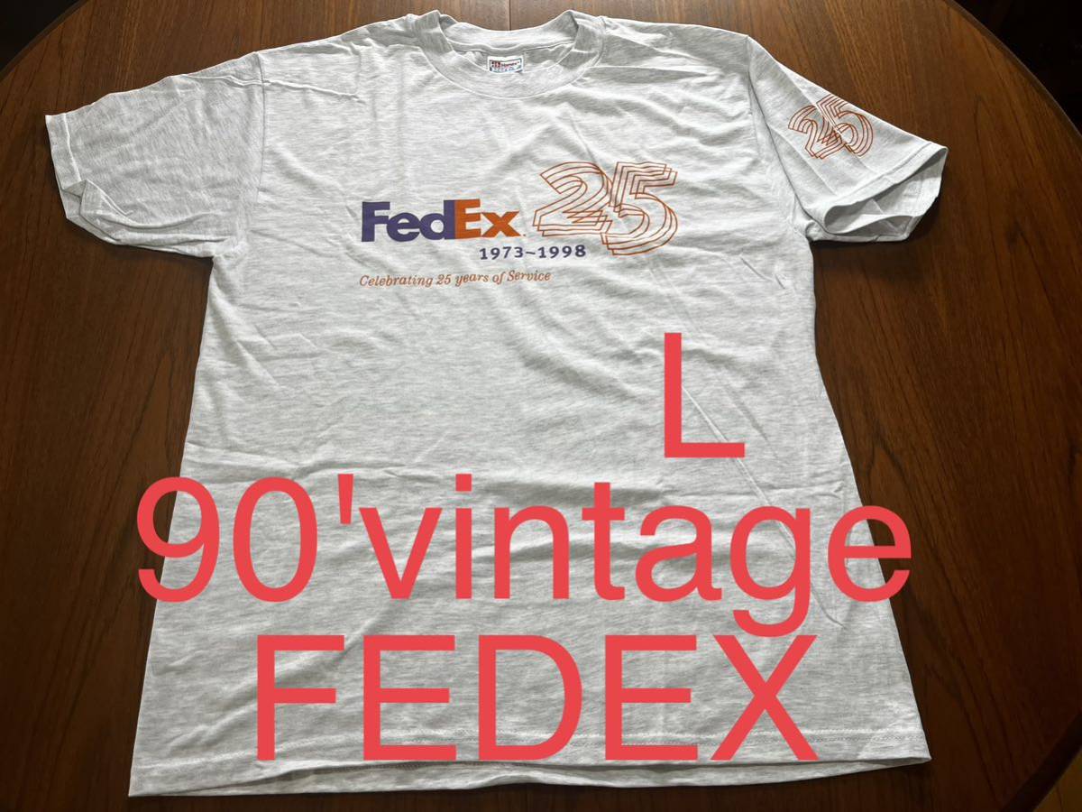 90' ヴィンテージ Tシャツ　FEDEX 企業　フェデックス　物流　vintage T shirts Apple Google