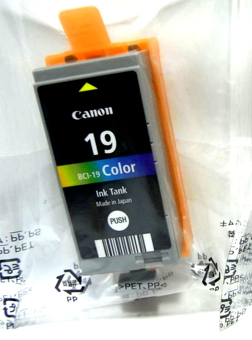 BCI-19CLR キャノン 純正 プリンターインク BCI-19 Color カラー インクカートリッジ TR153 iP110 iP100 mini360 mini260 箱なしの画像2