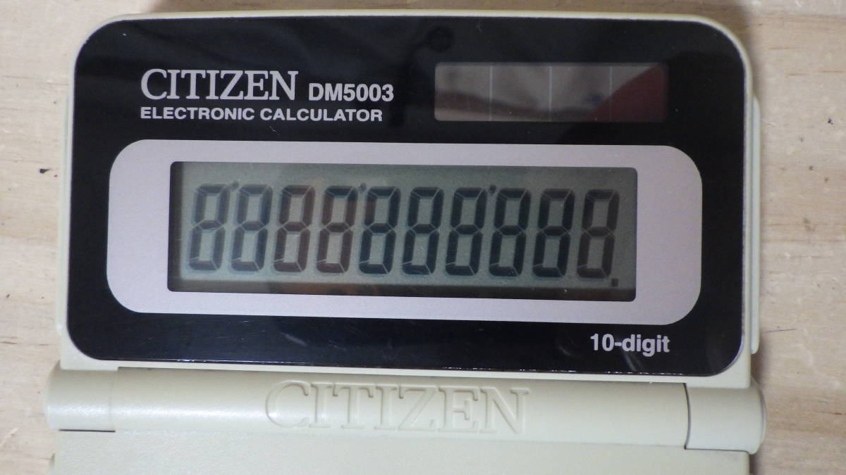 【B515】CITIZEN シチズン DM5003 電卓 10ケタ 中古の画像3