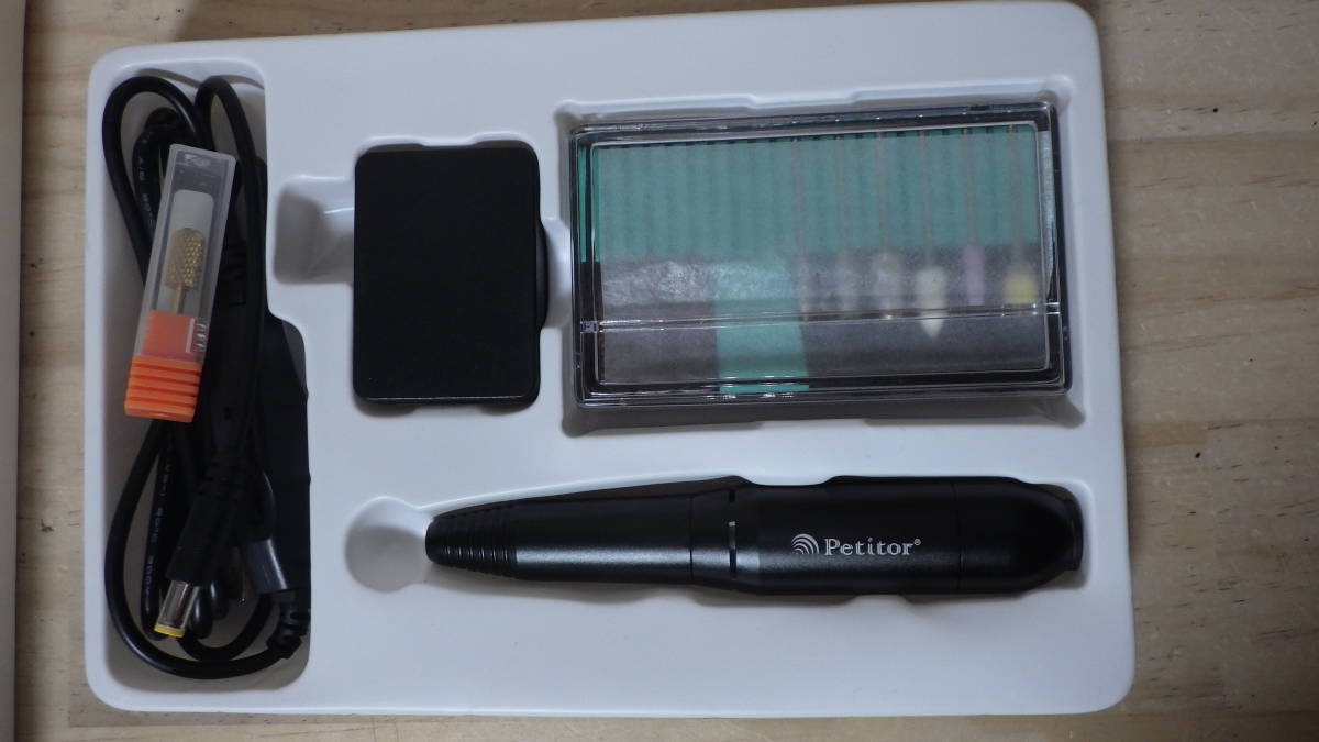 【B524】《美品/中古》Petitor L プチトル L Nail Machine ネイルマシン ネイルオフ ブラック_画像2