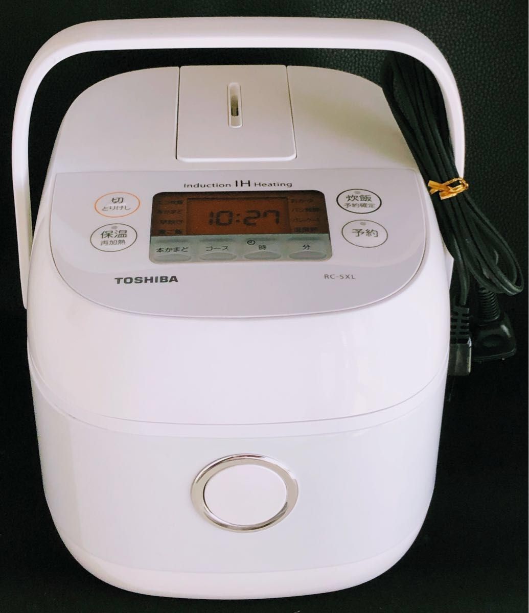TOSHIBA東芝 IHジャー炊飯器(3合炊き)RC-5XL-W 2019年製 TOSHIBA東芝 IHジャー炊飯器(3合炊き)RC-5XL-W 2019年製