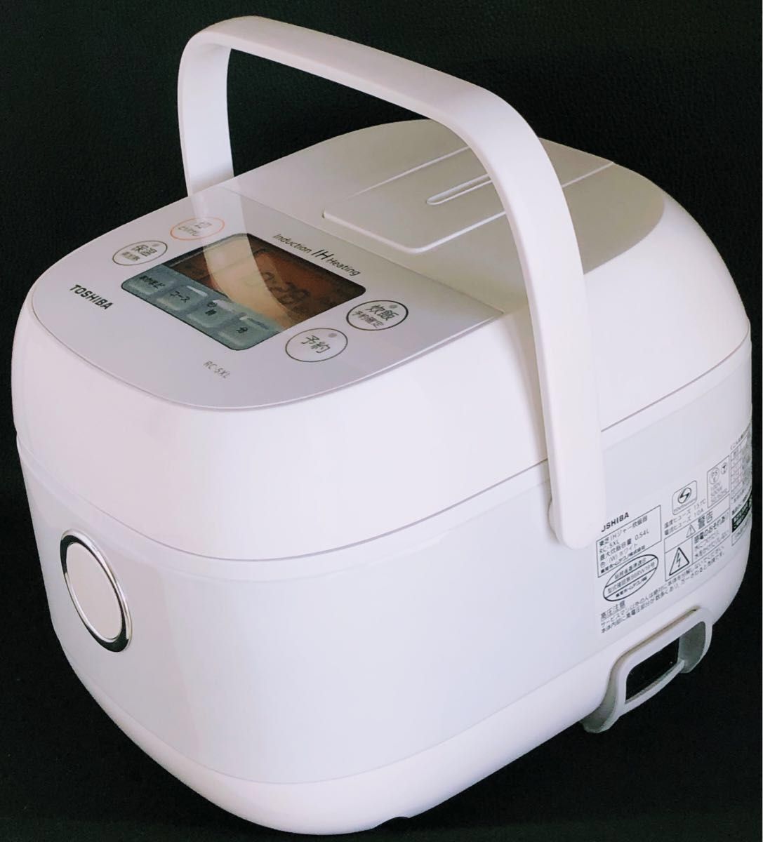 TOSHIBA東芝 IHジャー炊飯器(3合炊き)RC-5XL-W 2019年製 TOSHIBA東芝 IHジャー炊飯器(3合炊き)RC-5XL-W 2019年製