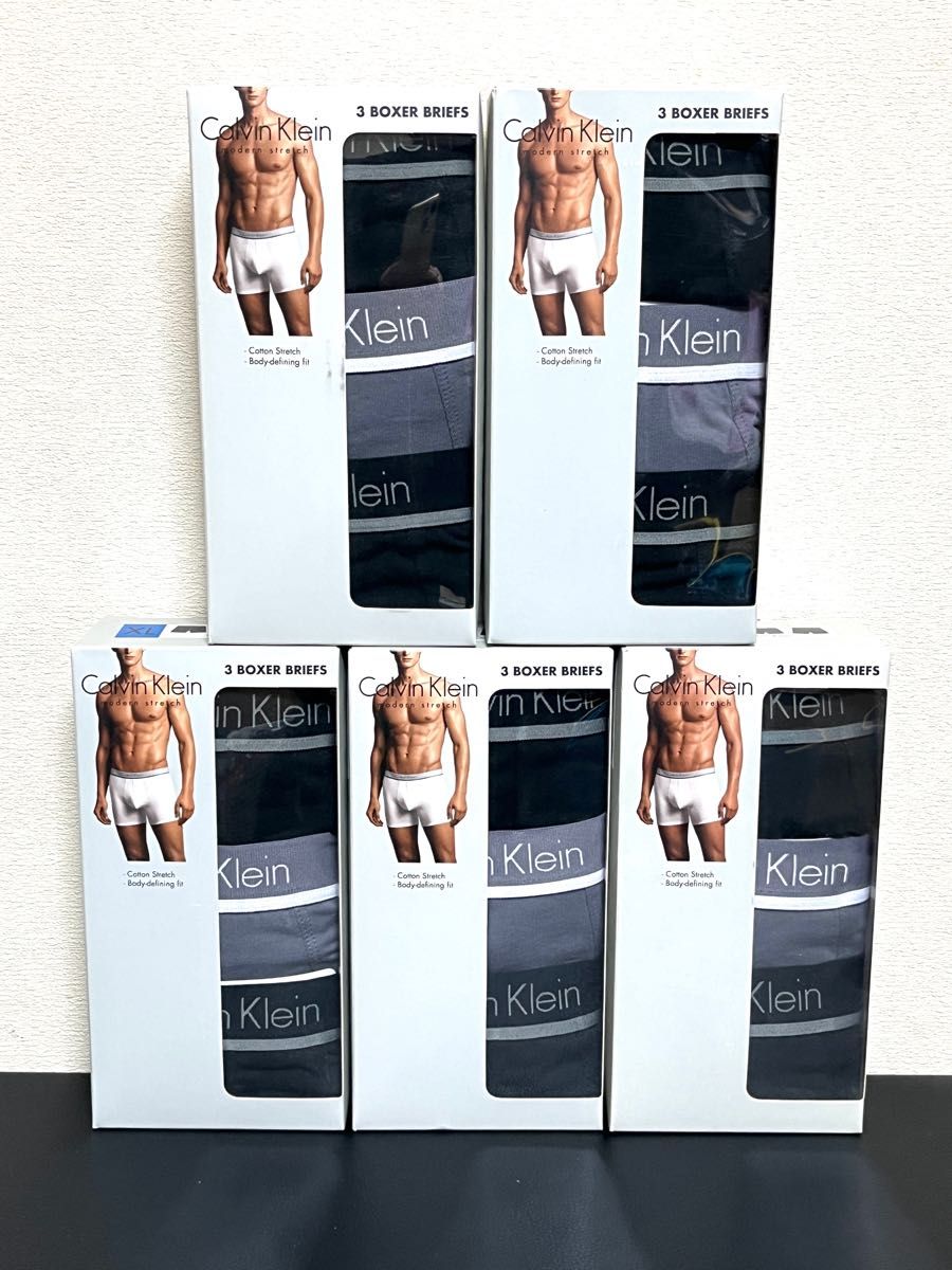 5箱15枚セット】 Calvin Klein ボクサーブリーフ 3枚組 XL｜PayPayフリマ