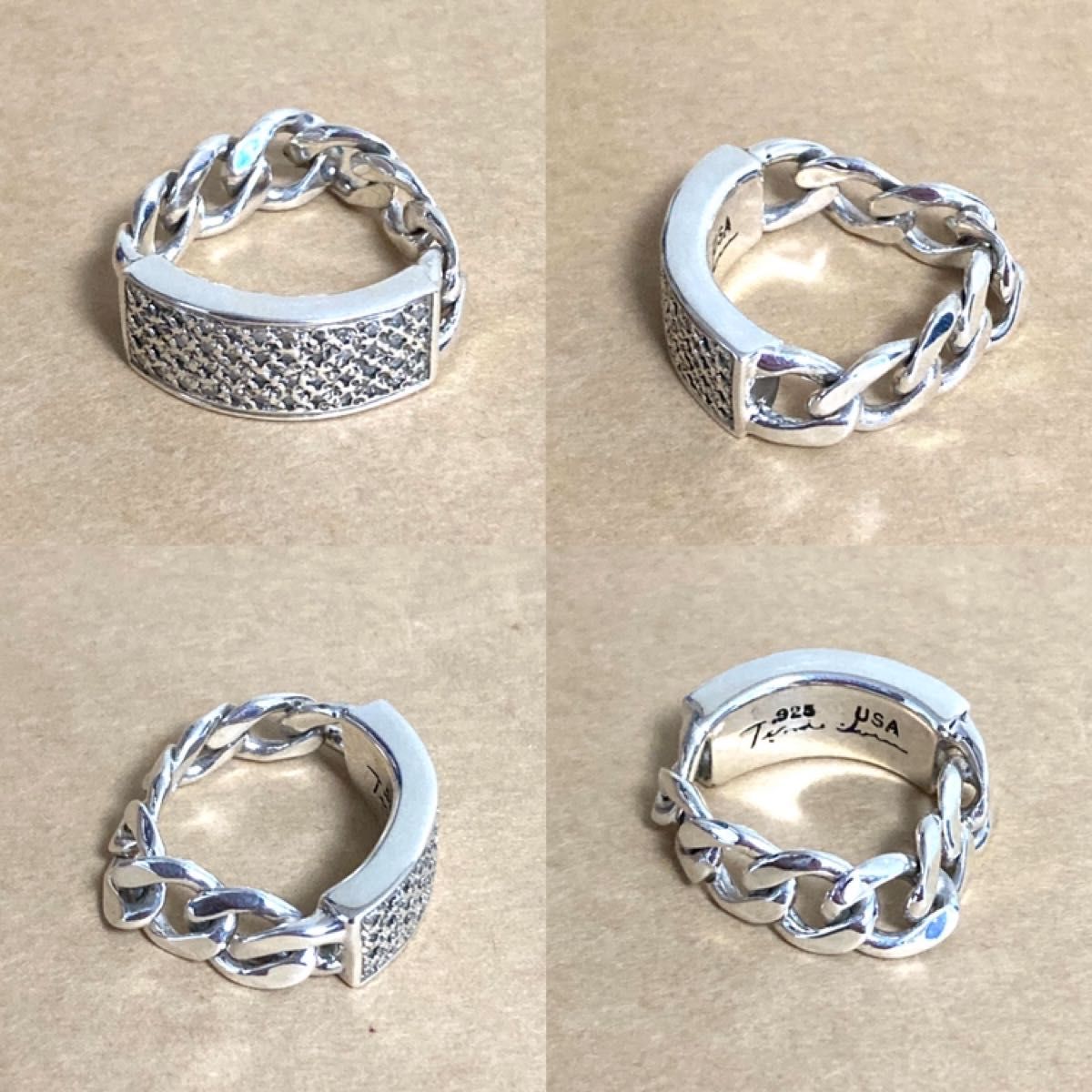 22号 テンダーロイン T-I.D RING SILVER/STONE IDリング ダイヤ