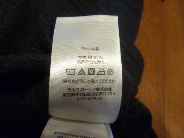  снижение цены [ новый товар ]POLO Ralph Lauren рубашка-поло America S размер Япония M размер угольно-серый CUSTOM SLIM FIT