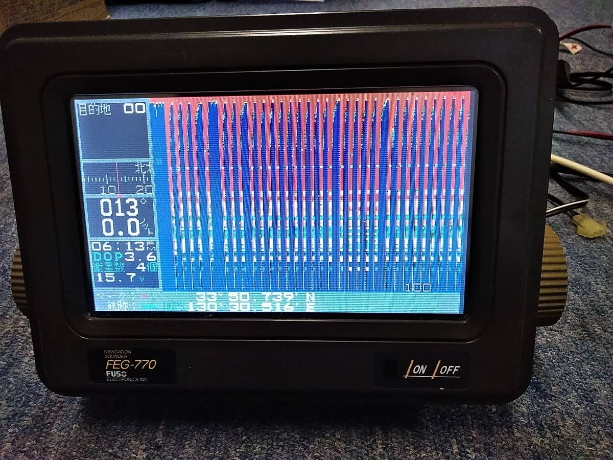 10☆品 FUSO FEG-770 GPS 魚探 ☆ 10☆品 FUSO FEG-770 GPS 魚探 ☆
