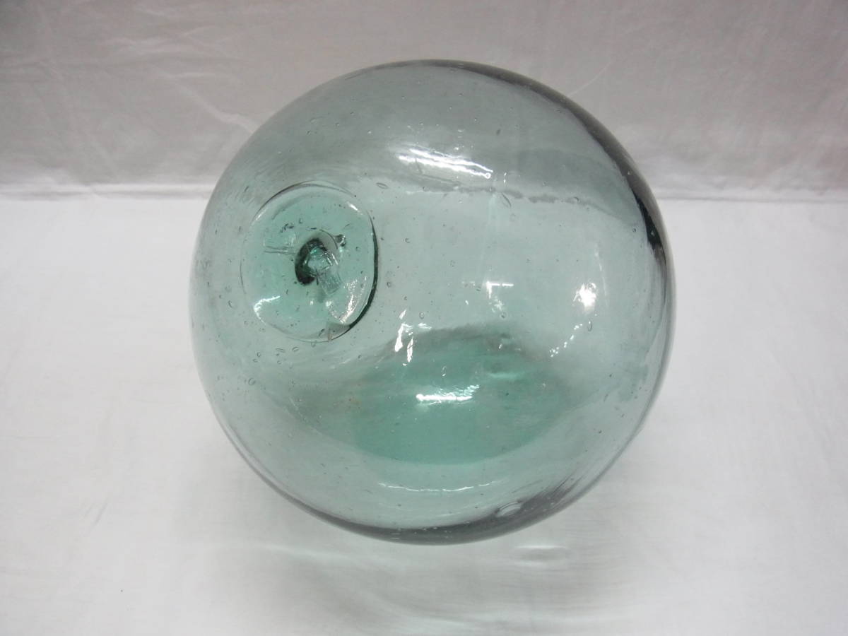 ビンテージ 川口ガラス☆直径約21cm 古い 浮き玉☆気泡 古硝子 ビンテージ 川口ガラス☆直径約21cm 古い 浮き玉☆気泡 古硝子