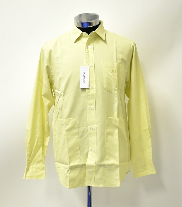 BLUFCAMP （ブルーフキャンプ） Dyed Oxford Shirt ダイ オックスフォード 長袖シャツ L/S エンブロイ 刺繍 LOGOロゴ yellow L アウトドア_画像10
