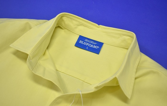 BLUFCAMP （ブルーフキャンプ） Dyed Oxford Shirt ダイ オックスフォード 長袖シャツ L/S エンブロイ 刺繍 LOGOロゴ yellow L アウトドア_画像8