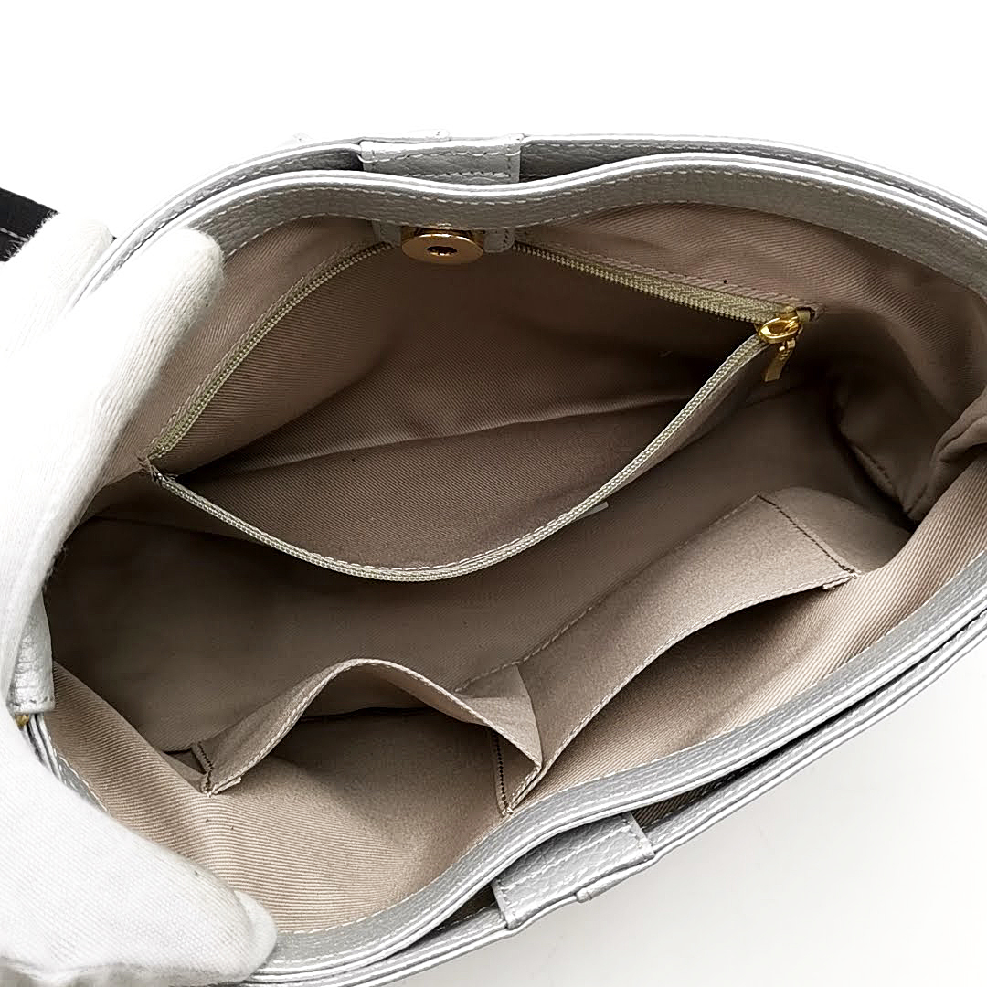 未使用級】アタオ チヴィ 3way ショルダーバッグ ハンドバッグ レザー