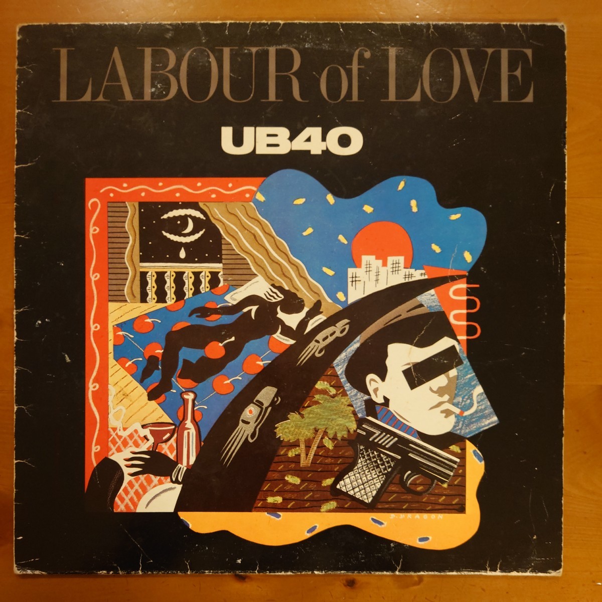 LP UB40 / Labour Of Love / DEP International (LP DEP 5) / Red Red Wine , Cherry Oh Baby , Many Rivers To Cross 等 収録アルバムの画像1